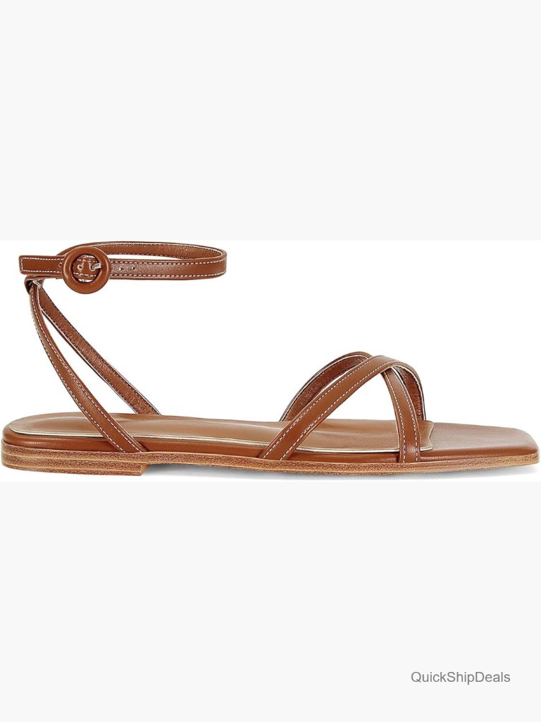 Flat Sandals Buckle Strap Gladiator Square Open Toe Comfortable Beach Summer